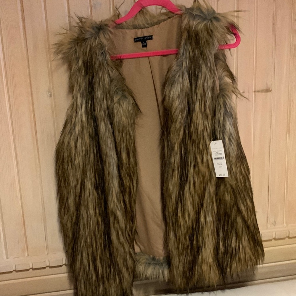 Faux fur vest